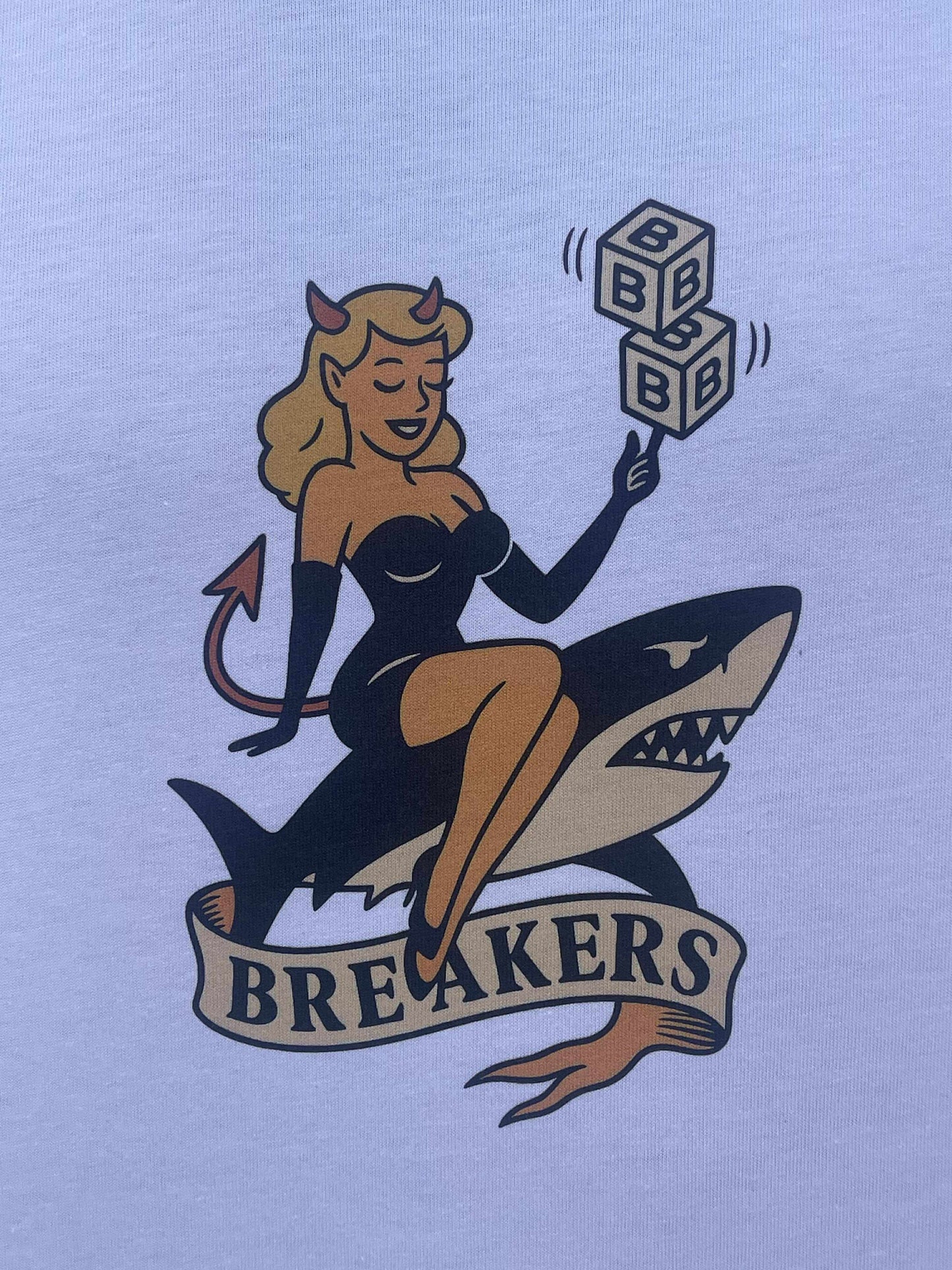 Breakers white rider tshirt